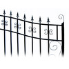 Steel Dual Swing Driveway Gate - VENICE Style - 18 x 6 Feet