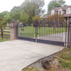 Steel Dual Swing Driveway Gate - VENICE Style - 18 x 6 Feet