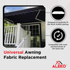 Retractable Awning Fabric Replacement - 16x10 Feet  - Black