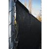 Privacy Mesh Fabric Screen Fence with Grommets - 6 x 150 Feet - Black
