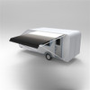 Retractable RV/Patio Awning - 10 x 8 Feet - White/Black Fade