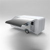 Retractable RV/Patio Awning - 12 x 8 Feet - Grey