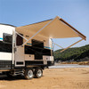 Motorized Retractable RV Awning - 12 x 8 Feet - Brown Fade