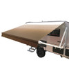 Motorized Retractable RV Awning - 13 x 8 Feet - Brown Fade