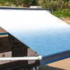 Motorized Retractable RV Awning - 15 x 8 Feet - Blue Fade