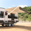 Motorized Retractable RV Awning - 20 x 8 Feet - White/Black Fade
