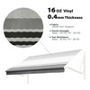 RV Awning Fabric Replacement - 12 X 8 ft (3.7 x 2.4 m)  - Black Stripes