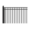 Steel Dual Swing Driveway Gate - MADRID Style - 18 ft with Pedestrian Gate - 5 ft