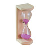 Image of Pine Wood Sauna Hourglass Sand Timer on white background.