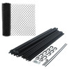 Galvanized Steel Chain Link Fence – Complete Kit – 4x50 ft. – 9.5 AW Gauge - Black