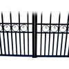 Automated Steel Dual Swing Driveway Gate and Gate Opener Complete Kit – LONDON Style – 16 x 6 Feet