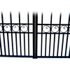 Automated Steel Dual Swing Driveway Gate and Gate Opener Complete Kit – LONDON Style – 18 x 6 Feet