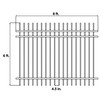 Commercial Grade 8-Panel Steel Fence Kit – Brussels – 8x6 ft. Each
