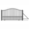 Automated Steel Sliding Driveway Gate and Gate Opener Complete Kit – MUNICH Style – 12 x 6 Feet