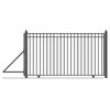 Automated Steel Sliding Driveway Gate and Gate Opener Complete Kit – MADRID Style – 16 x 6 Feet