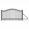 Automated Steel Sliding Driveway Gate and Gate Opener Complete Kit – DUBLIN Style – 18 x 6 Feet