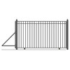 Automated Steel Sliding Driveway Gate and Gate Opener Complete Kit – MADRID Style – 18 x 6 Feet