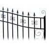 Automated Steel Dual Swing Driveway Gate and Gate Opener Complete Kit – ETL Listed - Venice Style – 14 x 6 Feet
