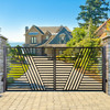 Steel Dual Swing Driveway Gate - Sofia Style - 16 x 6 Feet