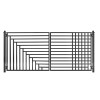 Steel Dual Swing Driveway Gate - Kyiv Style - 18 x 6 Feet