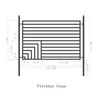 2-Panel Fence Kit – FLORENCE Style – 8x5 ft.