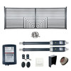 Automated Steel Dual Swing Driveway Gate and Gate Opener Complete Kit – ETL Listed - Florence Style – 14 x 6 Feet