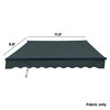 Retractable Awning Fabric Replacement – 12x10 ft. – Forest Green