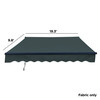 Retractable Awning Fabric Replacement – 20x10 ft. – Forest Green