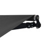 Motorized Retractable Black Frame Patio Awning 12 x 10 Feet - Black