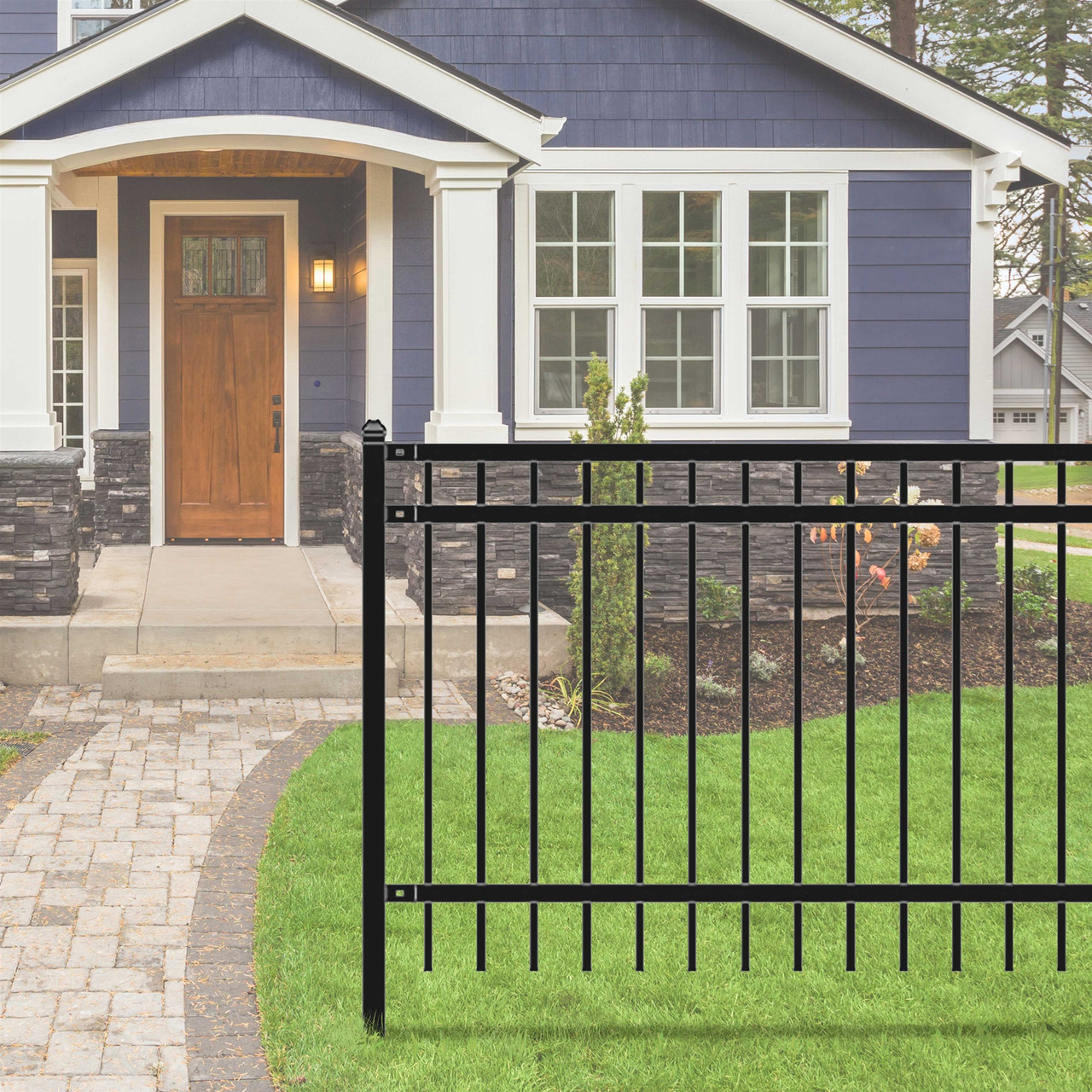 DIY Steel Iron Wrought High Quality Fence - Nice Style - 6 x 4 Feet