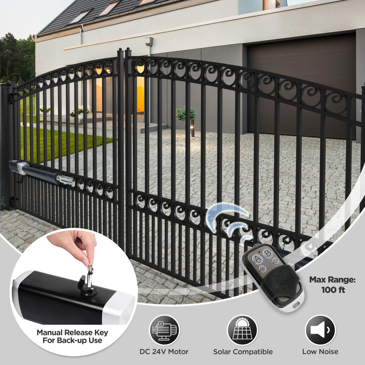 Dual Swing Gate Operator - GG1700/AS1700 AC/DC - Accessory Kit