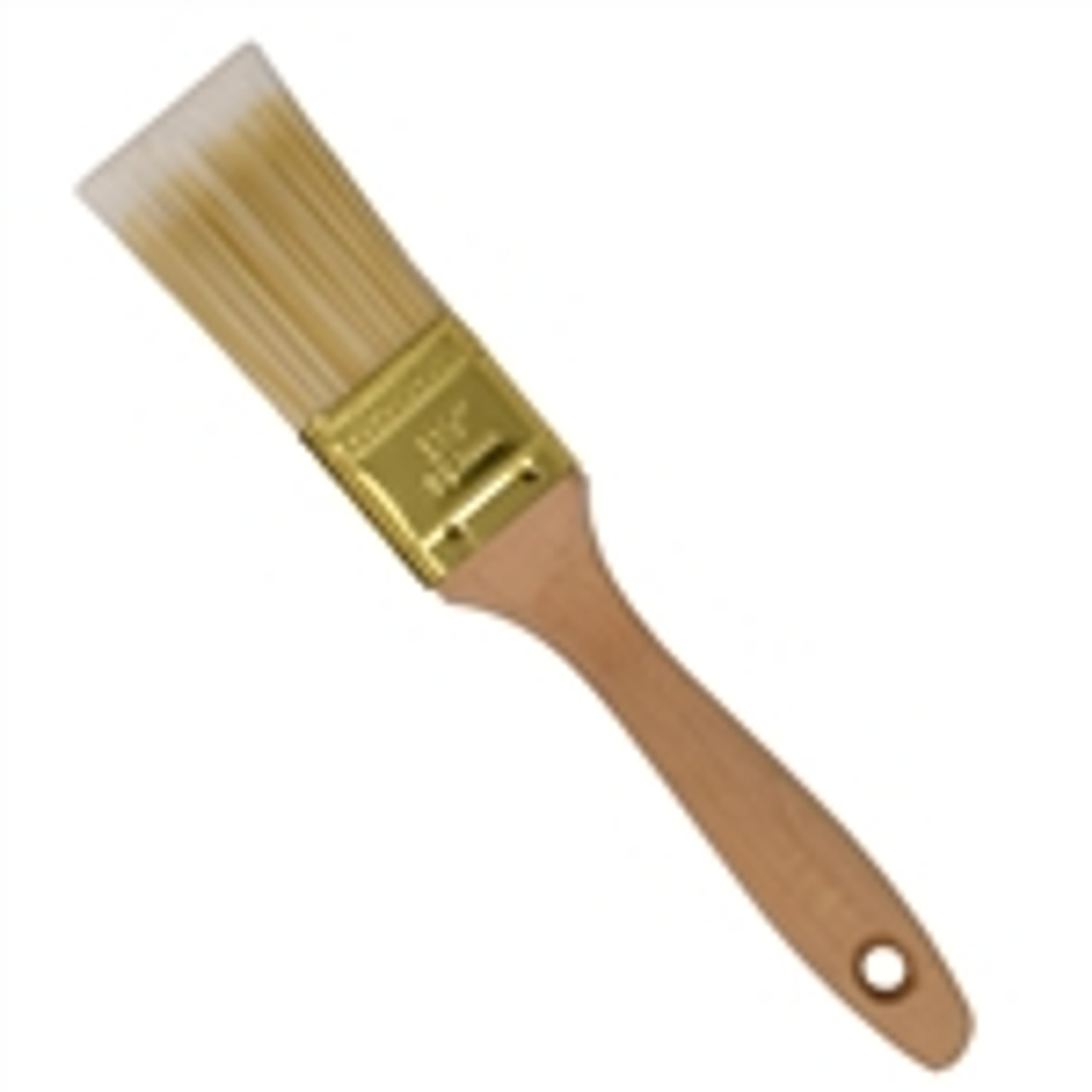 Flat-Cut Polyester Paint Brush with Wooden Handle - 1.5 Inches
