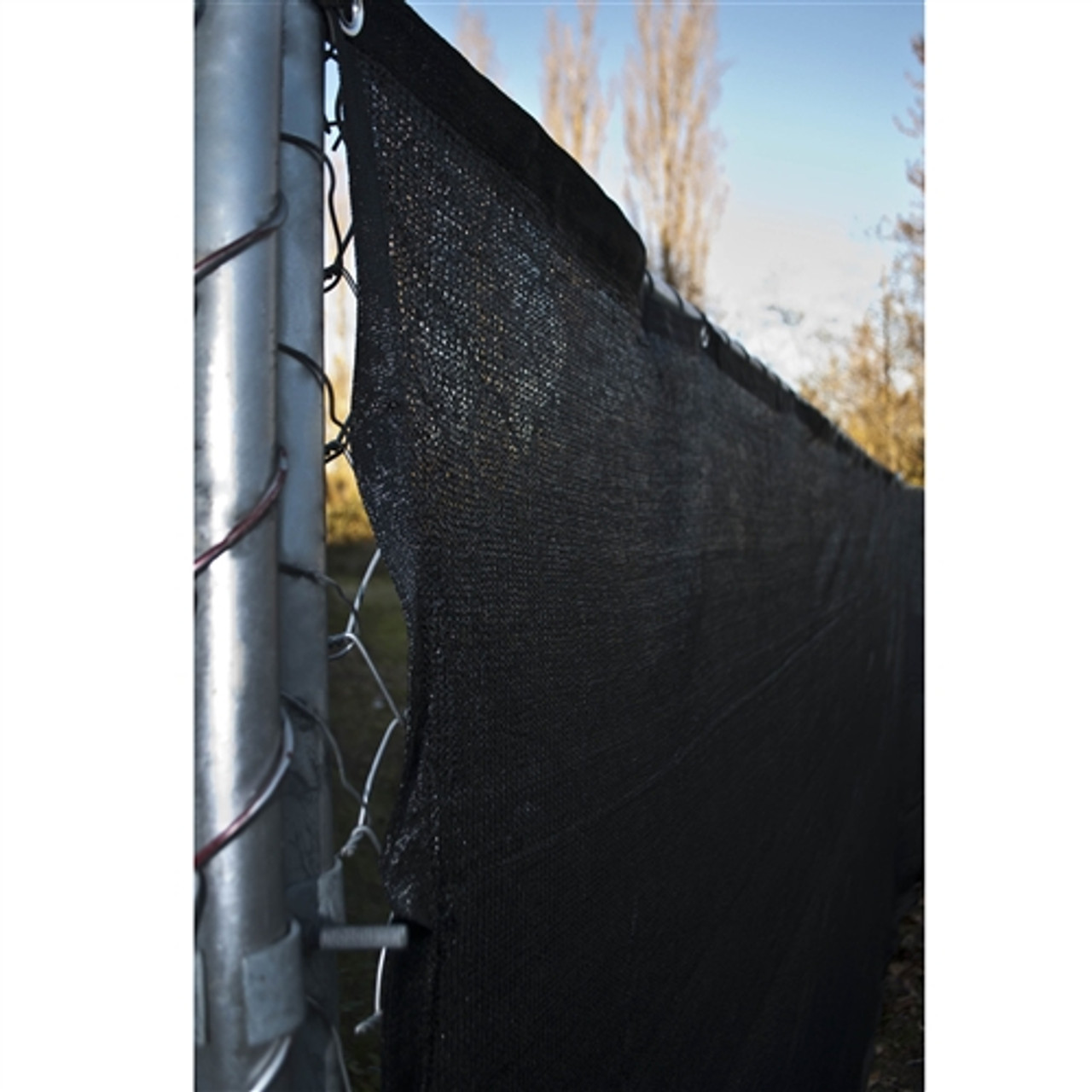 Privacy Mesh Fabric Screen Fence with Grommets - 5 x 50 Feet