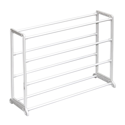 Shoe Rack 4 Teir 20 Pair White ALEKO