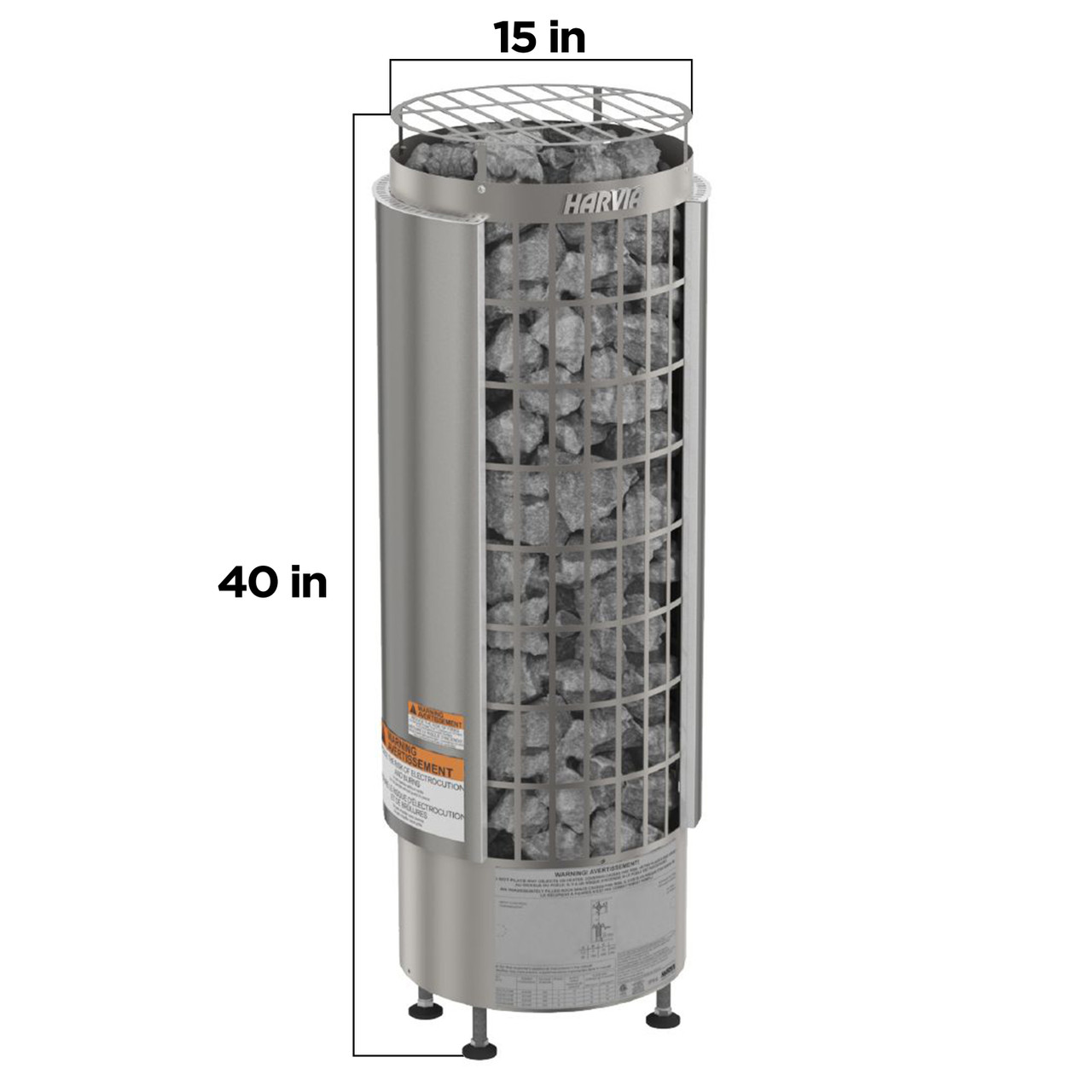 Harvia Cilindro UL Certified Electric Sauna Heater - Digital Xenio