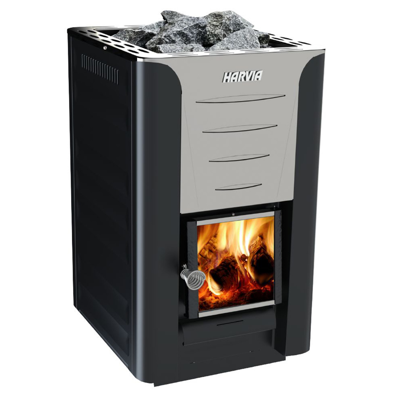 Harvia Pro 20 Wood Burning Sauna Heater and Chimney Kit | ALEKO