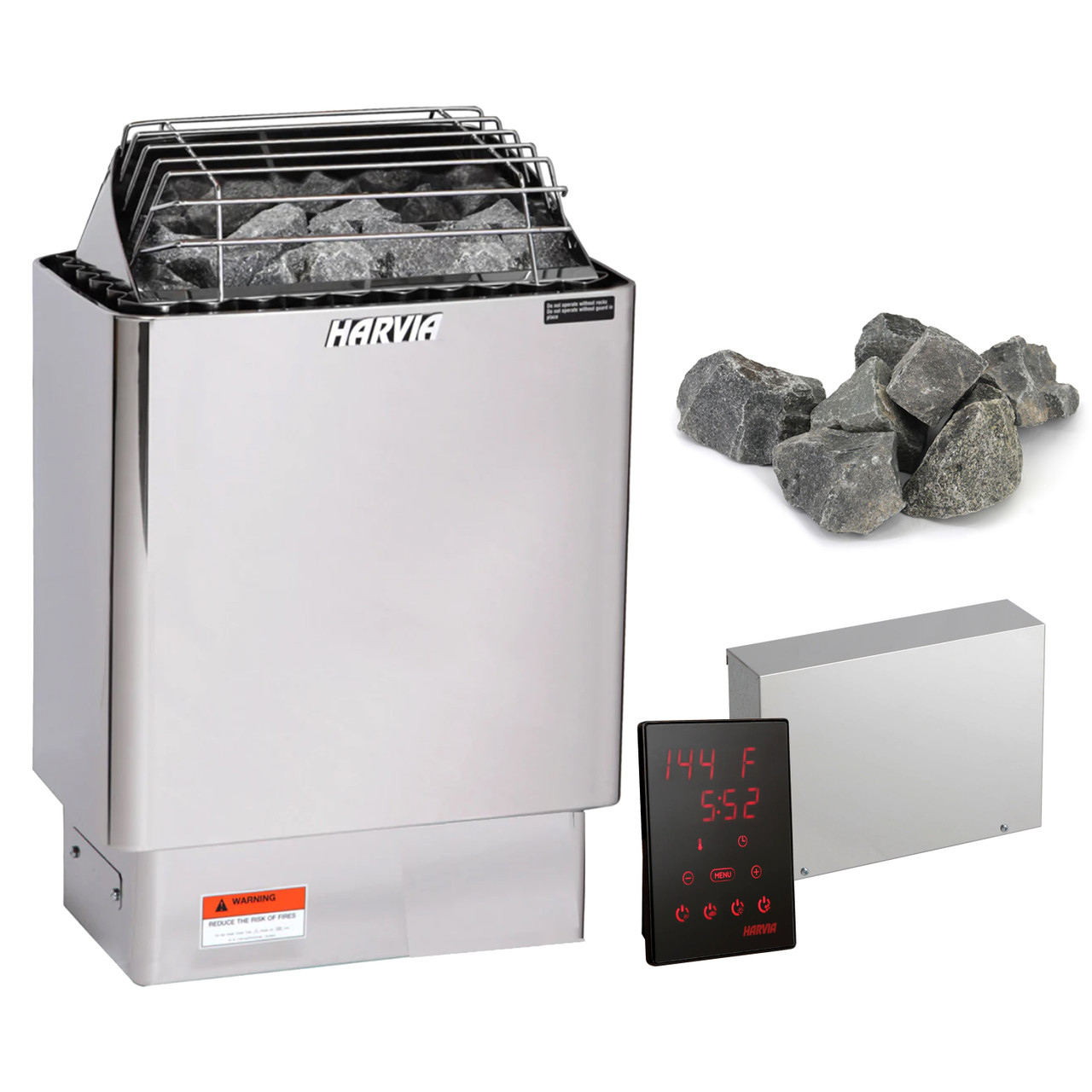 Harvia KIP UL 8 kW Certified Electric Sauna Heater - Digital Xenio