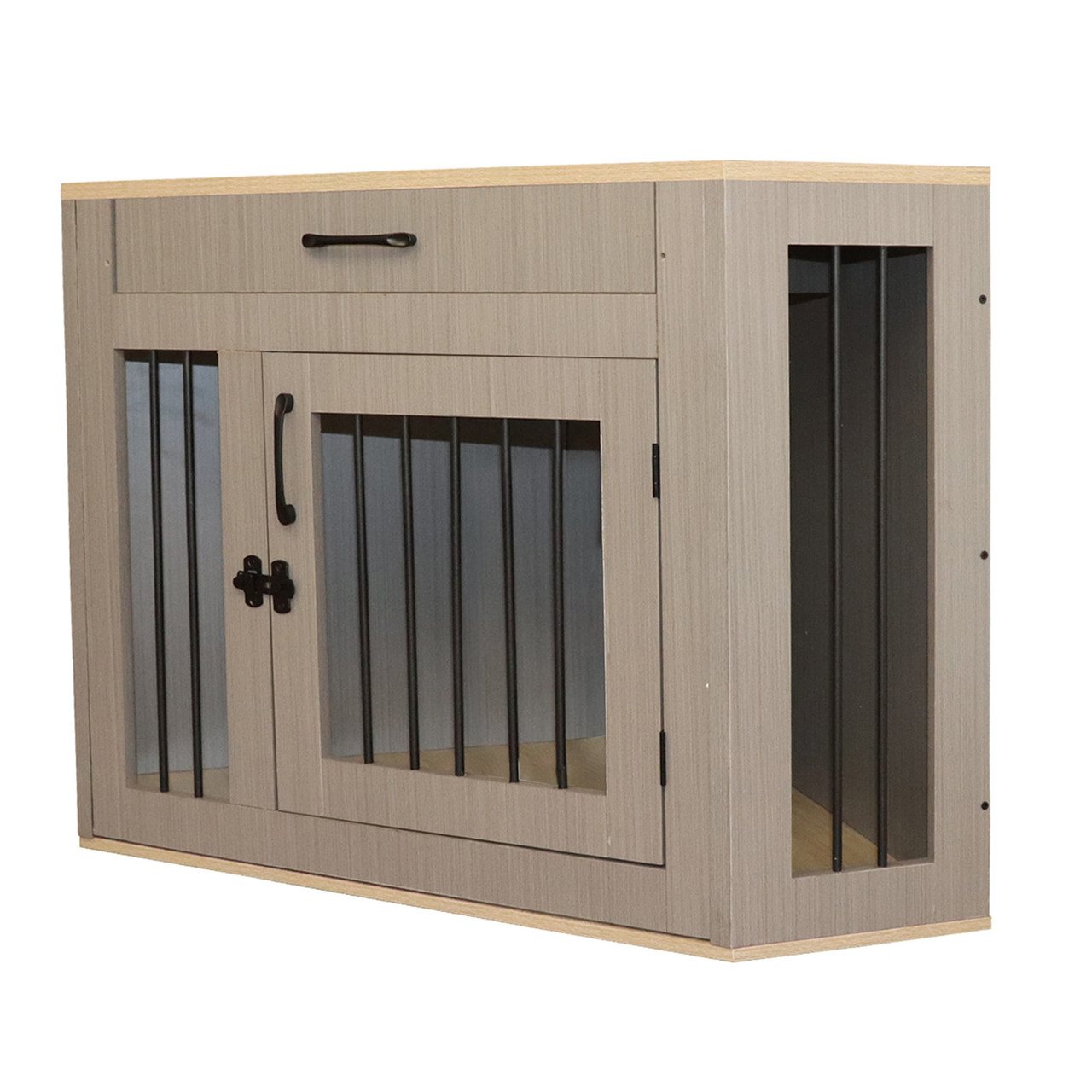 Dog Furniture Crate with Drawer – 30 ALEKO - Main Image