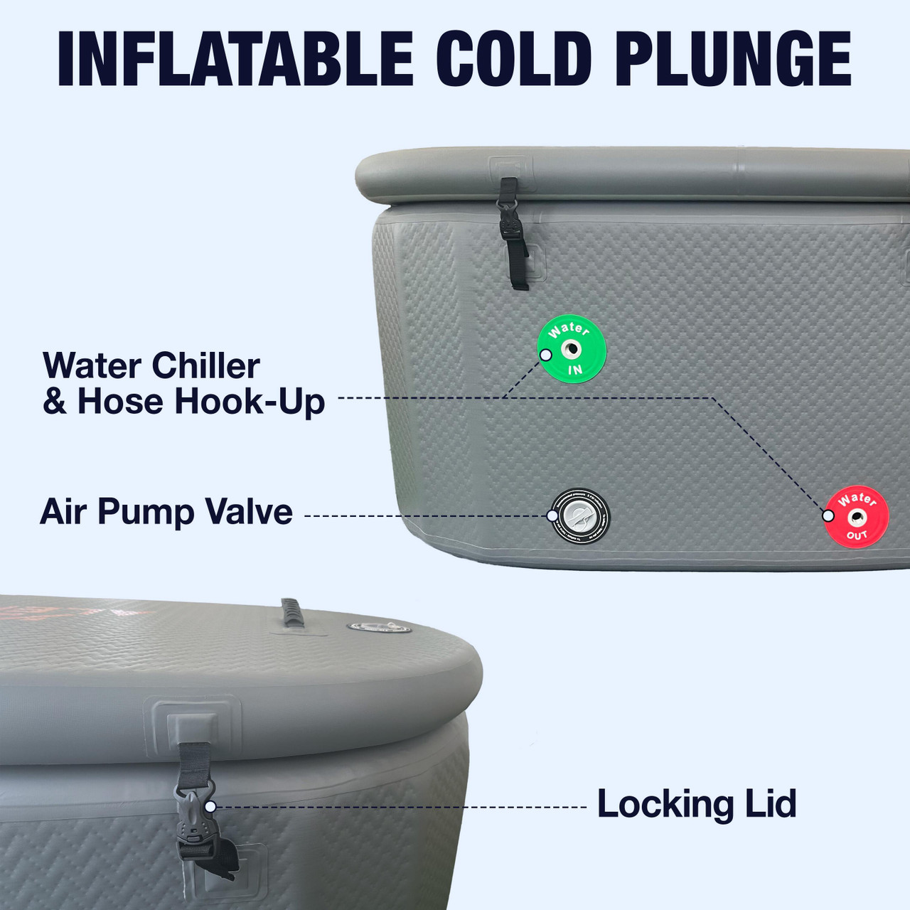 Inflatable Cold Plunge Tub for Sale | ALEKO