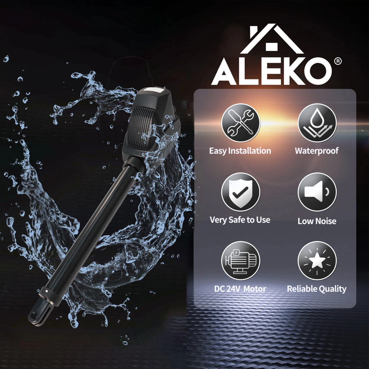 Actuator for Swing Gates - AS600/1200 Gate Opener Series | ALEKO
