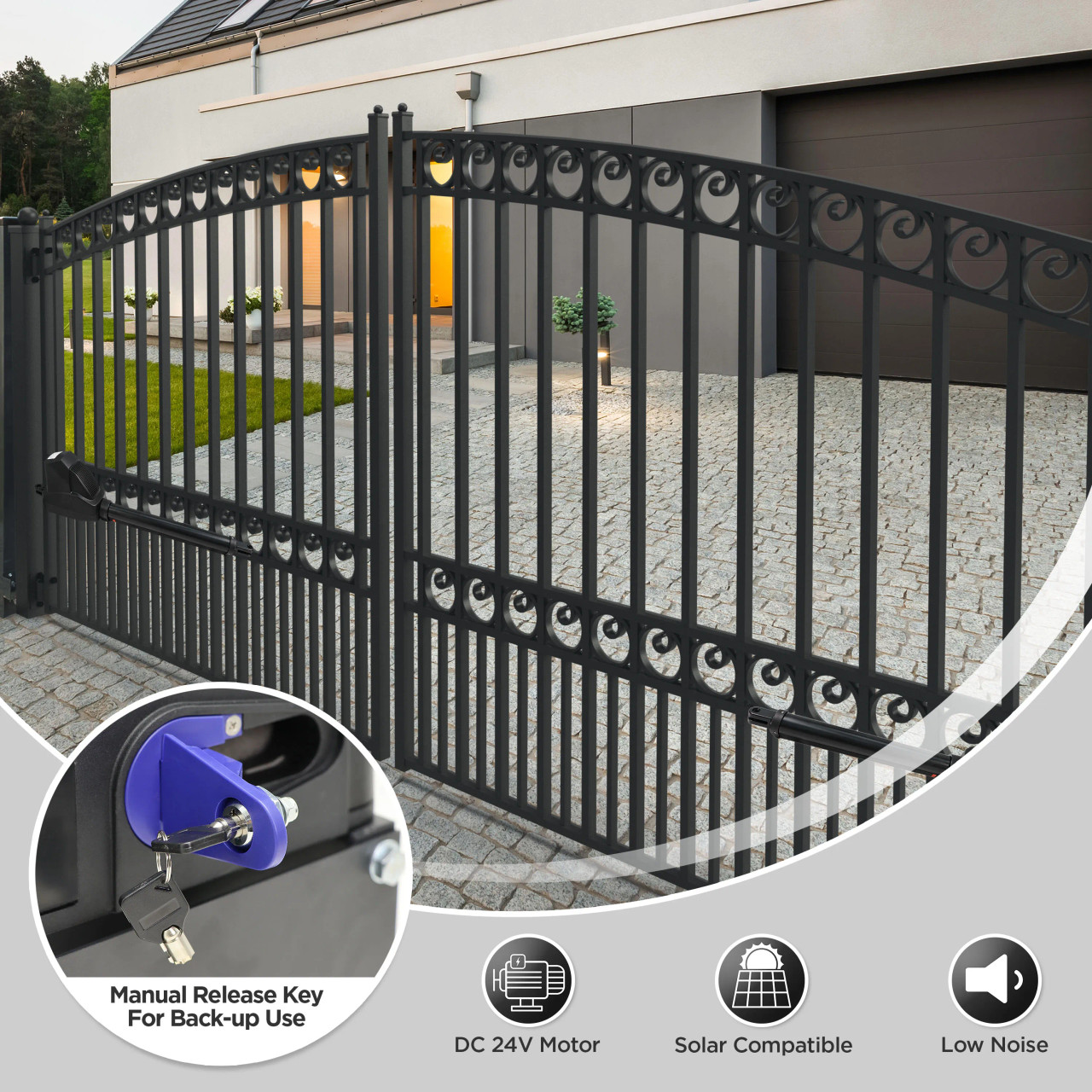 Actuator for Swing Gates - AS600/1200 Gate Opener Series | ALEKO