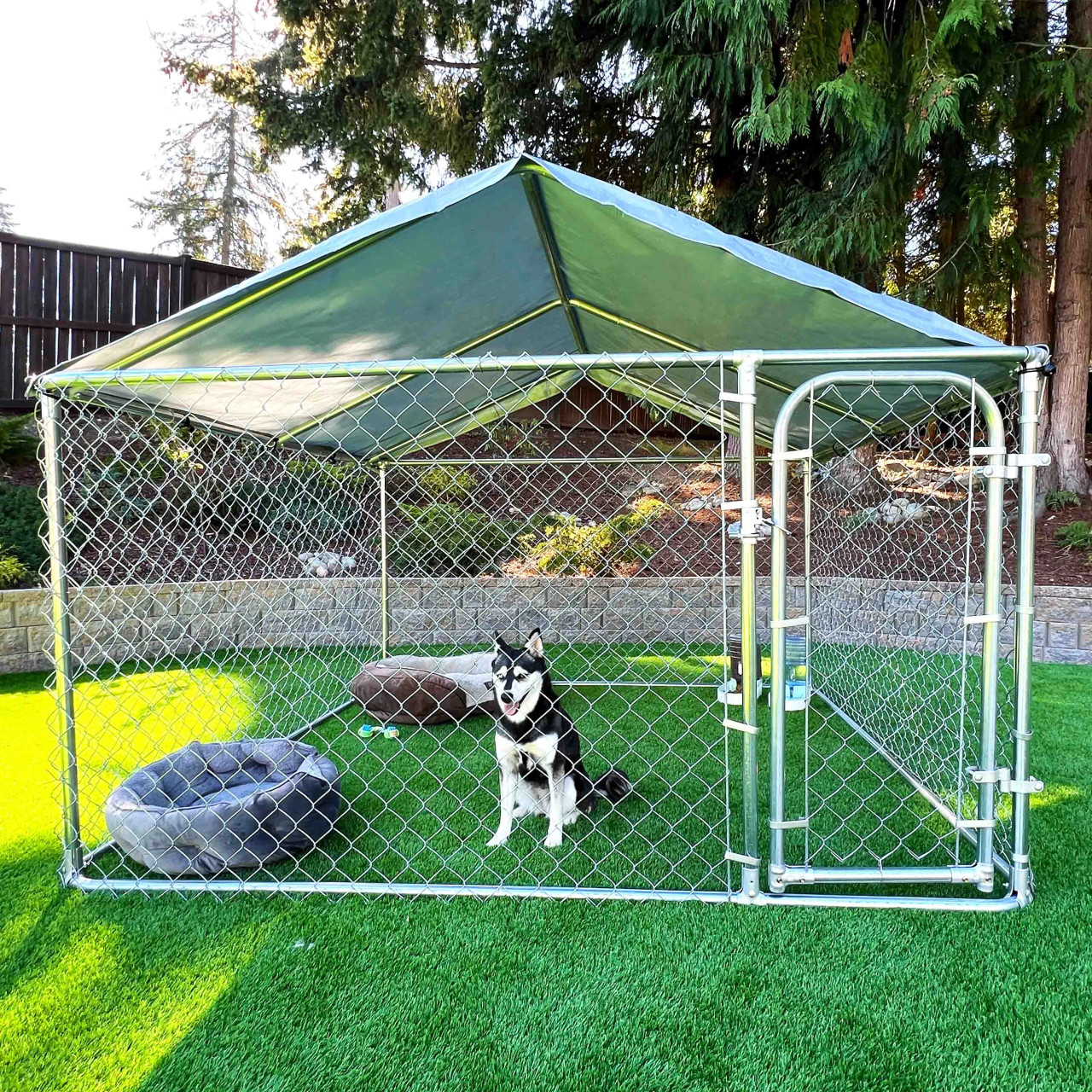Retriever Dog Kennels With Roof Outdoor Dog Kennel With Roof