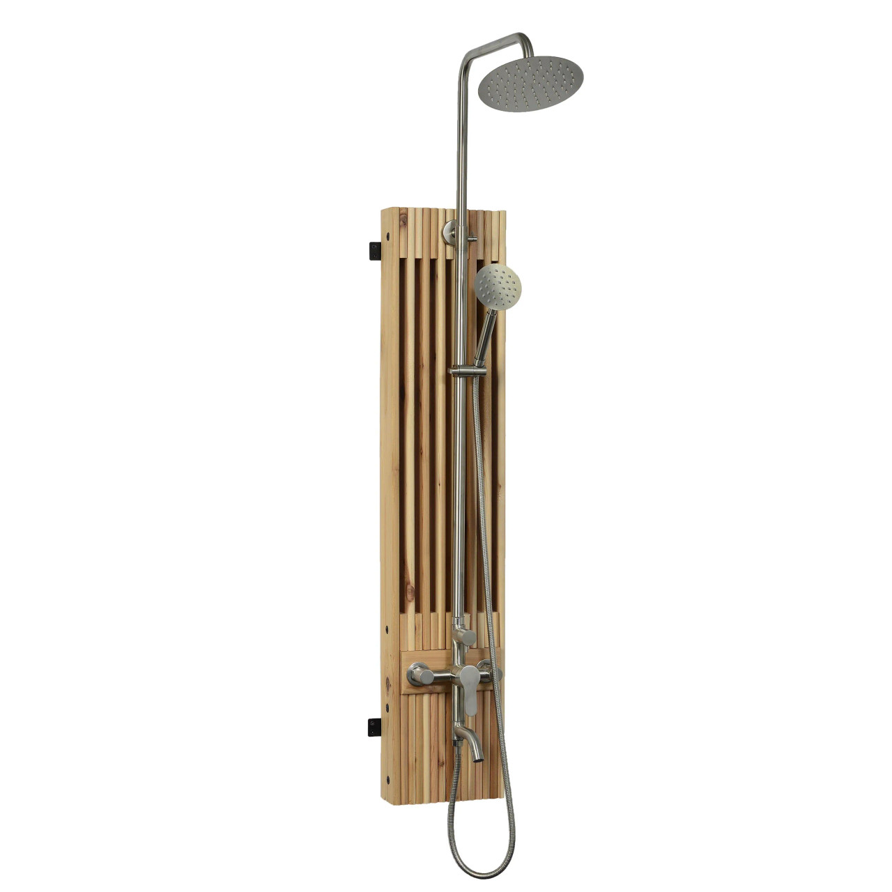Torrent Rinse Outdoor Wall Shower – Polished Finish | ALEKO