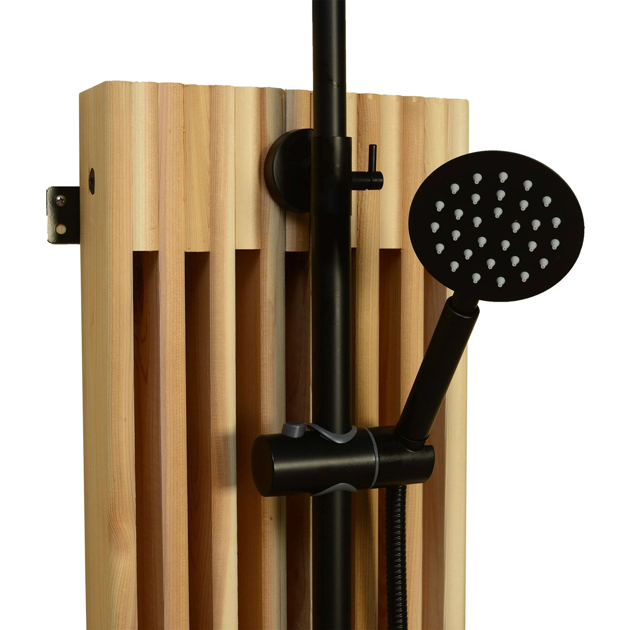 Torrent Rinse Outdoor Wall Shower – Matte Black Finish | ALEKO