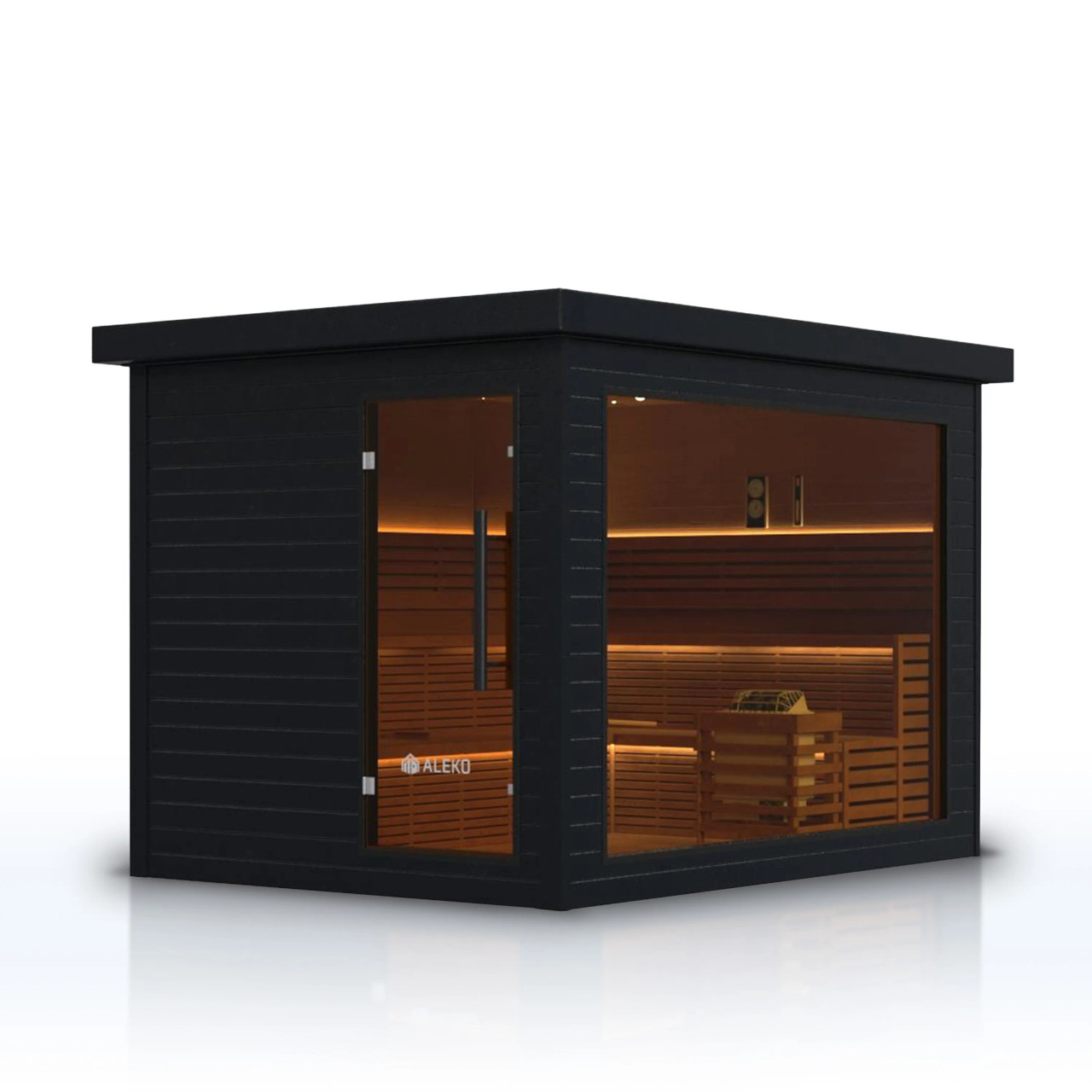 Camellia Red Cedar Outdoor Sauna – 7-8 People | ALEKO