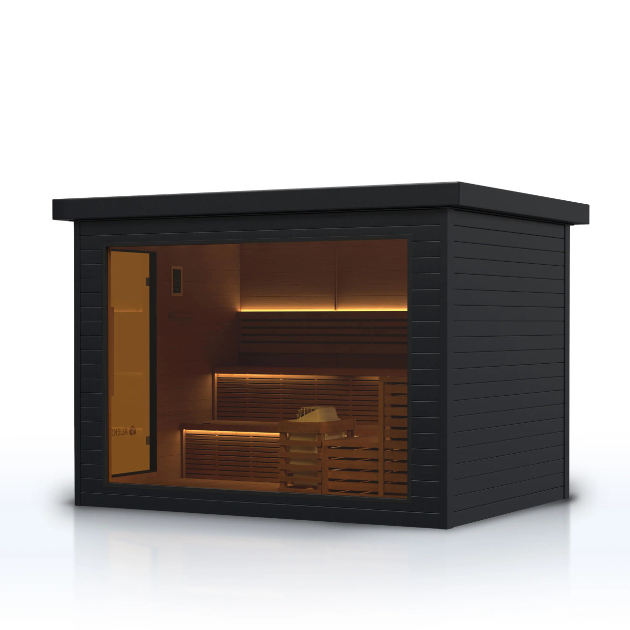 Camellia Red Cedar Outdoor Sauna – 7-8 People | ALEKO