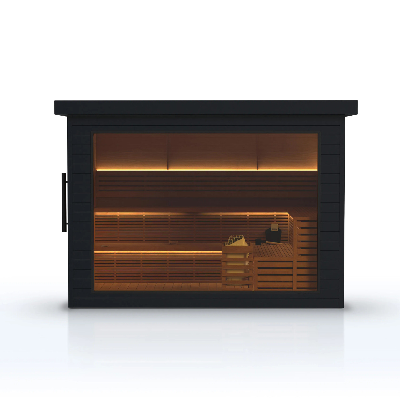 小林健 WARM BREEZE 15CA-8042 8cmCD Camellia Red Cedar Outdoor Sauna – 7-8 People | ALEKO