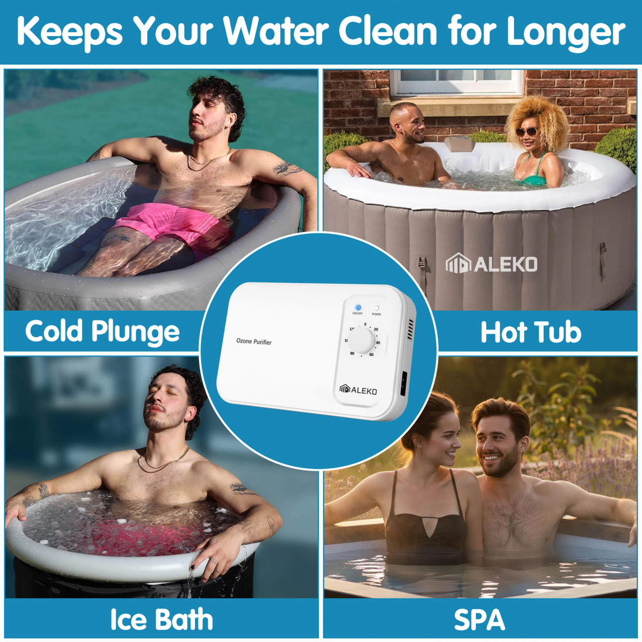 Ozone Purifier for Hot Tubs and Cold Plunges | ALEKO