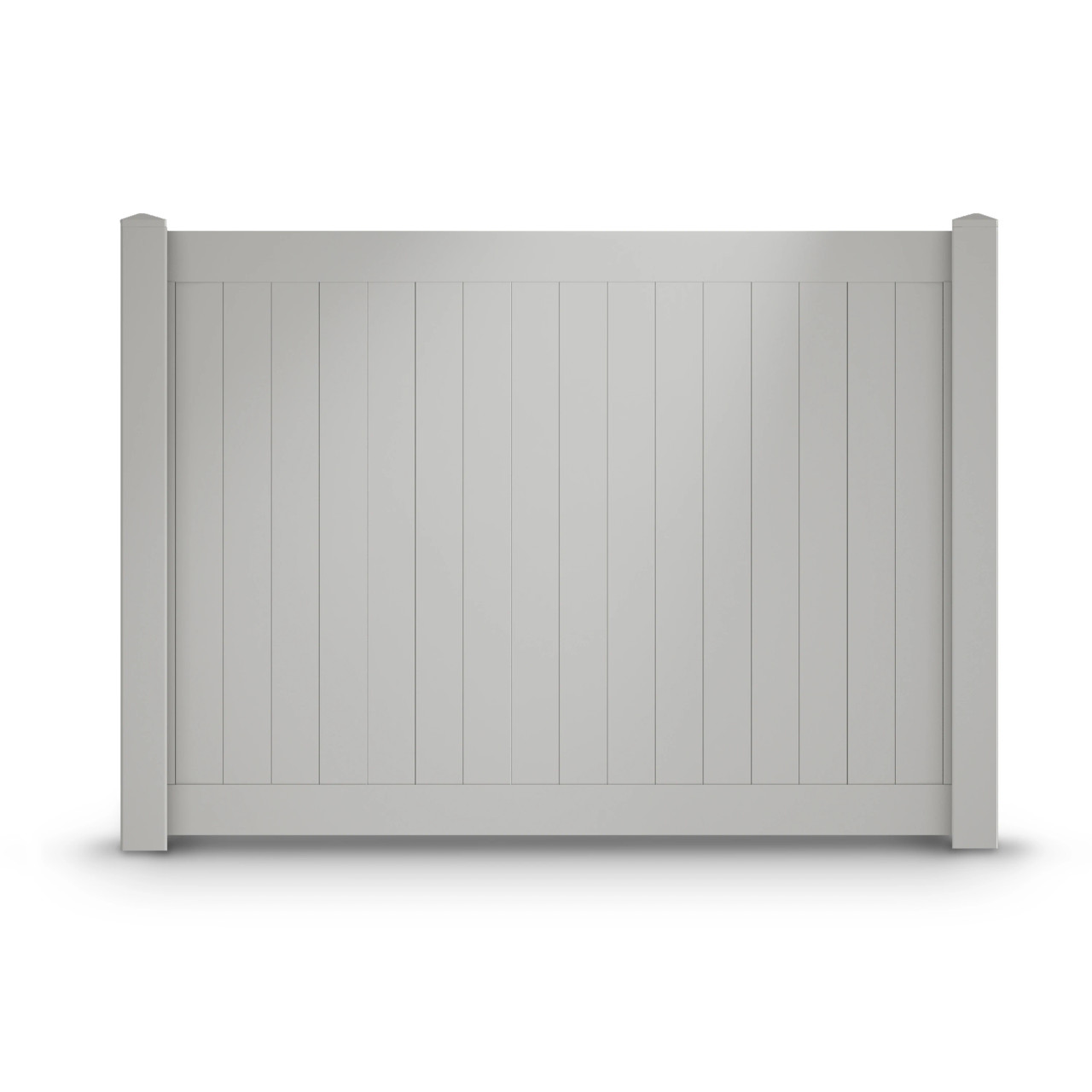 8' x 6' Vinyl Privacy Fence - Gray | ALEKO