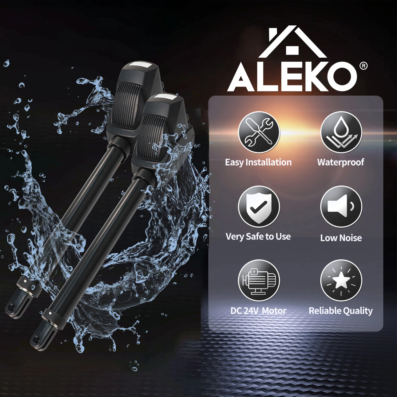 Dual Swing Gate Operator - AS1200 AC/DC - Accessory Kit ACC4 - ALEKO